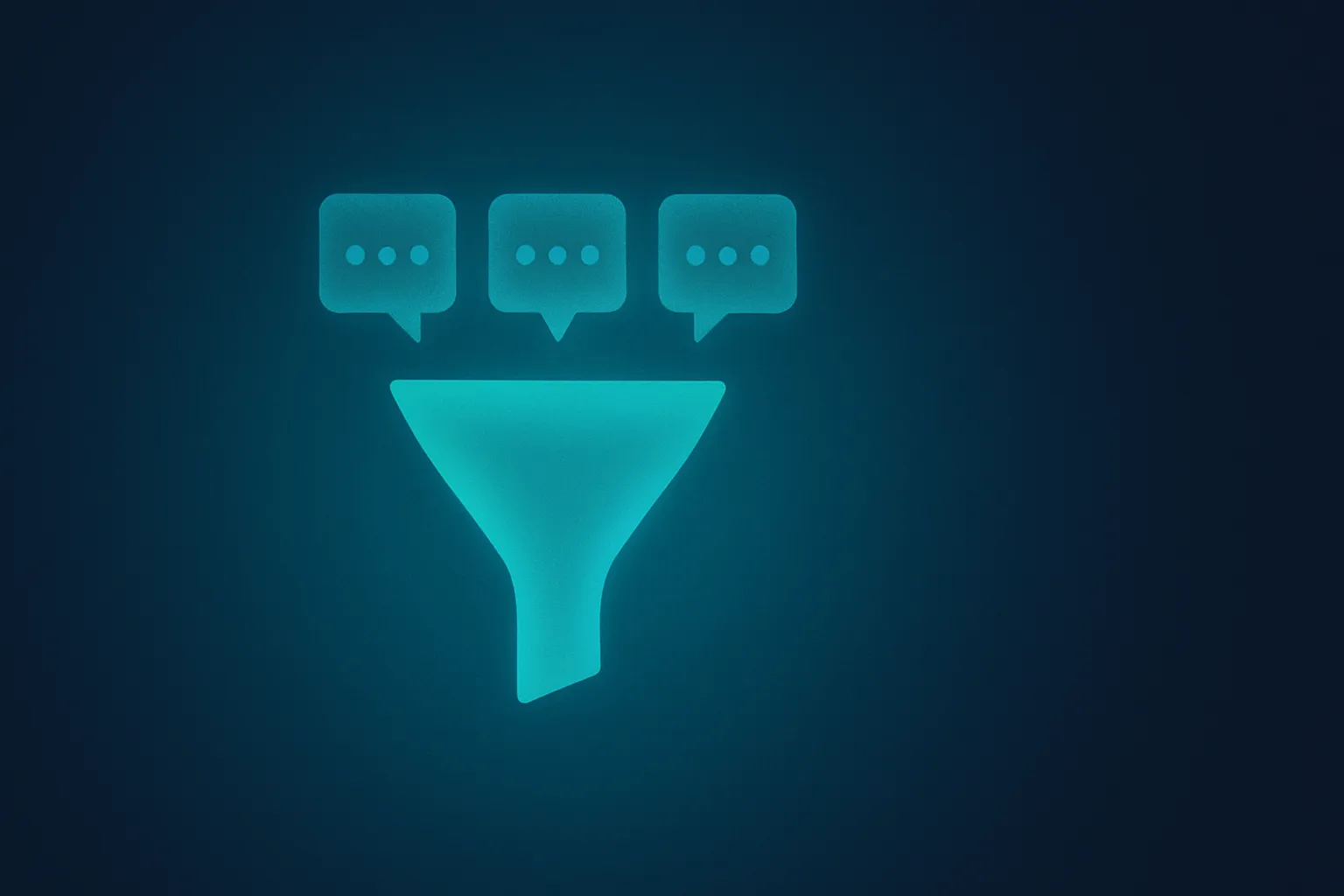 Abstract editorial illustration of structured sales conversation data flowing into a CRM pipeline