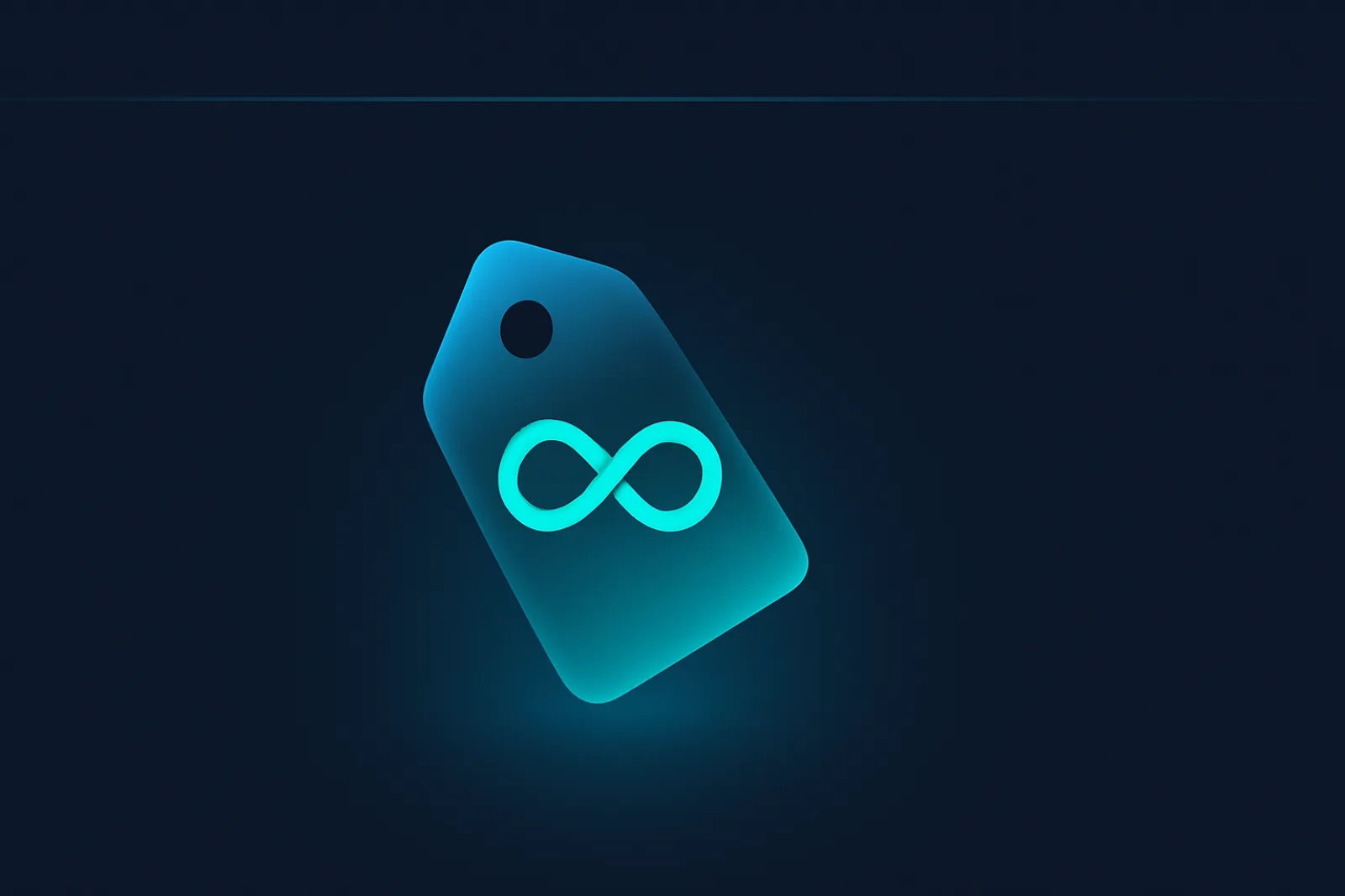 Editorial cover illustration with a stylized pricing tag and dollar symbols on a navy gradient